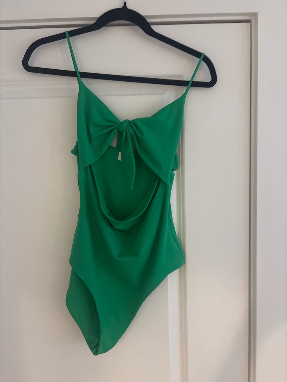 Wilfred Green Tie-Front Draped Bodysuit